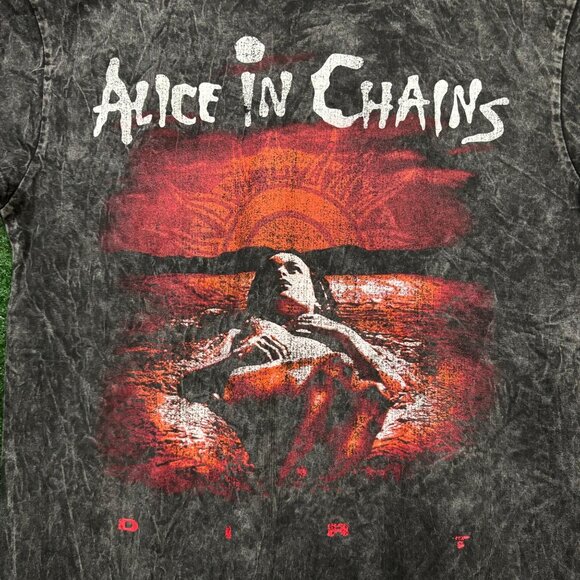 Alice In Chains Dirt Est 1987 Rock Band Mineral Wash T-Shirt Size Medium - Picture 2 of 4